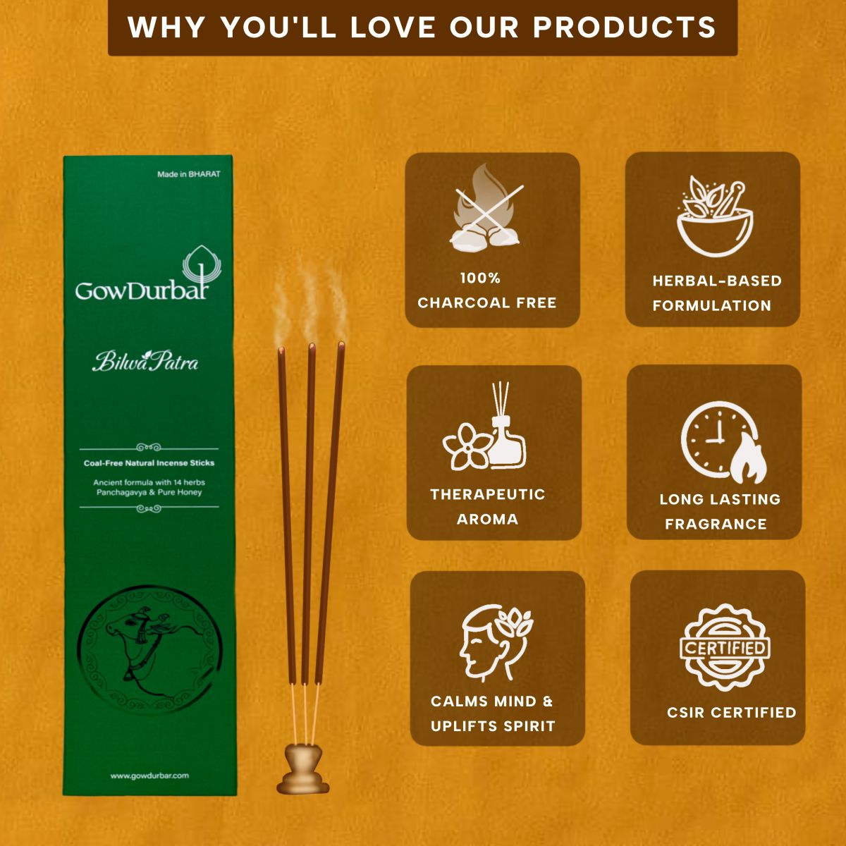 Bilwapatra – Rejuvenating Bilwapatra Incense - Image 4