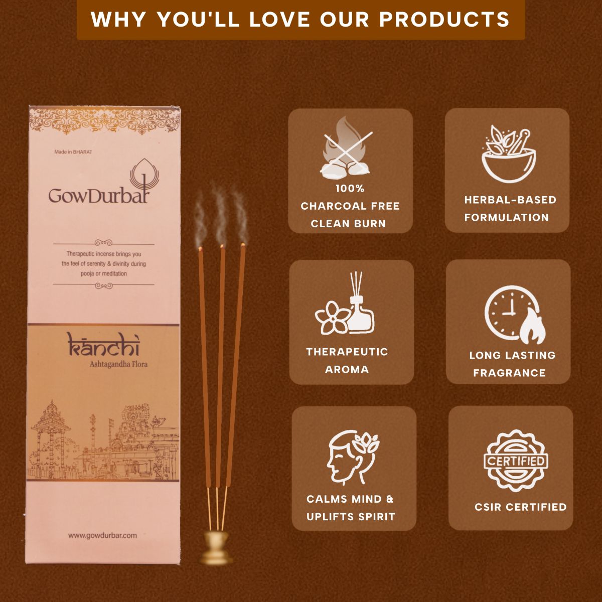 Kanchi – Ashtagandha Flora Incense - Image 3