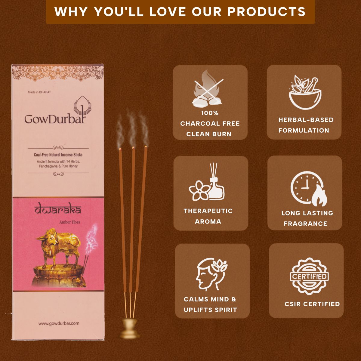 Dwaraka – Amber Flora Incense - Image 3