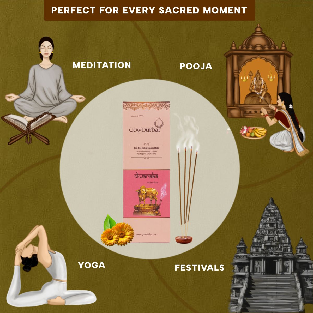 Dwaraka – Amber Flora Incense - Image 5