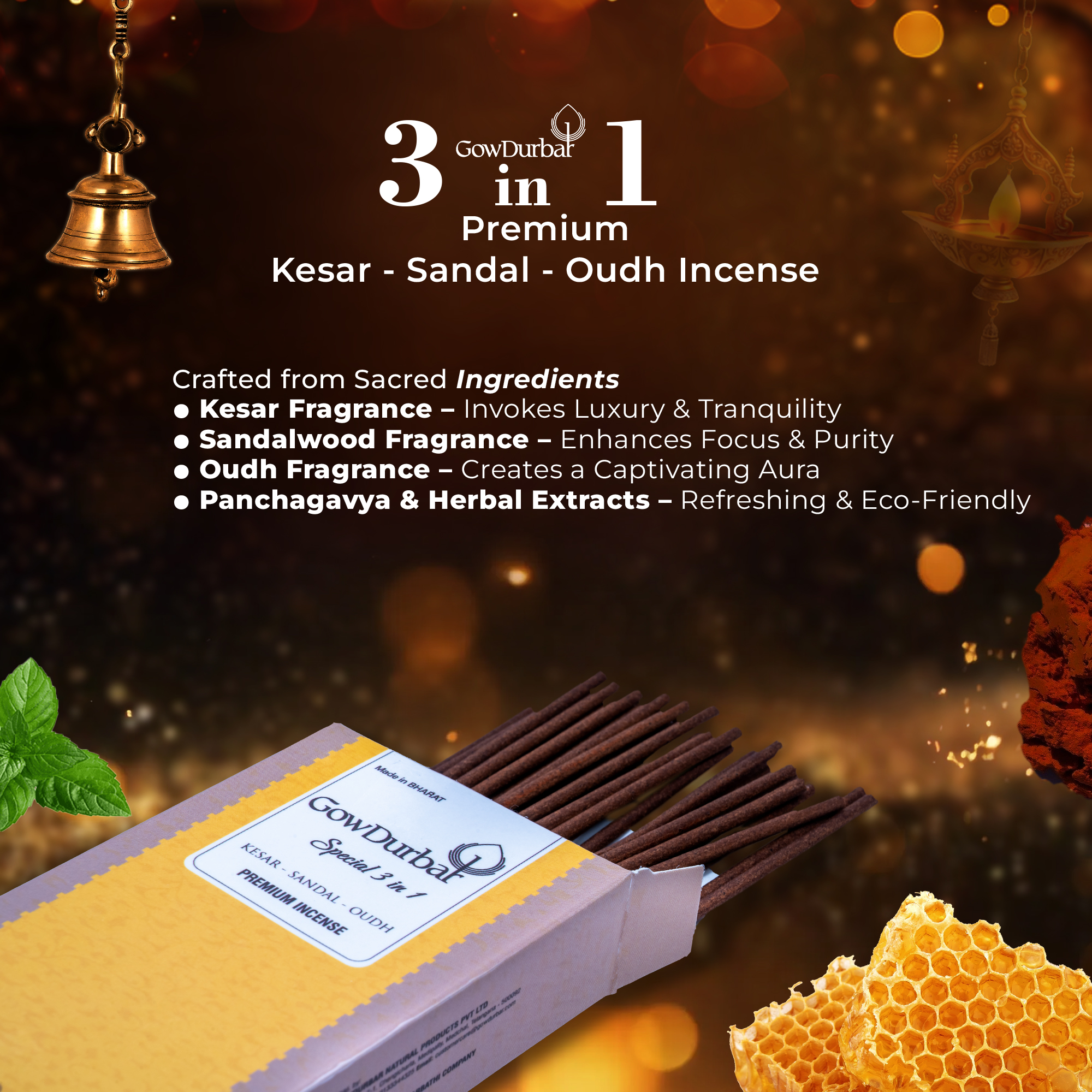 3 in 1 Premium - Kesar, Sandal,  Oudh - Image 7