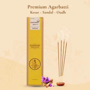 GowDurbar 3 in 1 Premium Agarbatti with Kesar Sandal and Oudh Fragrances
