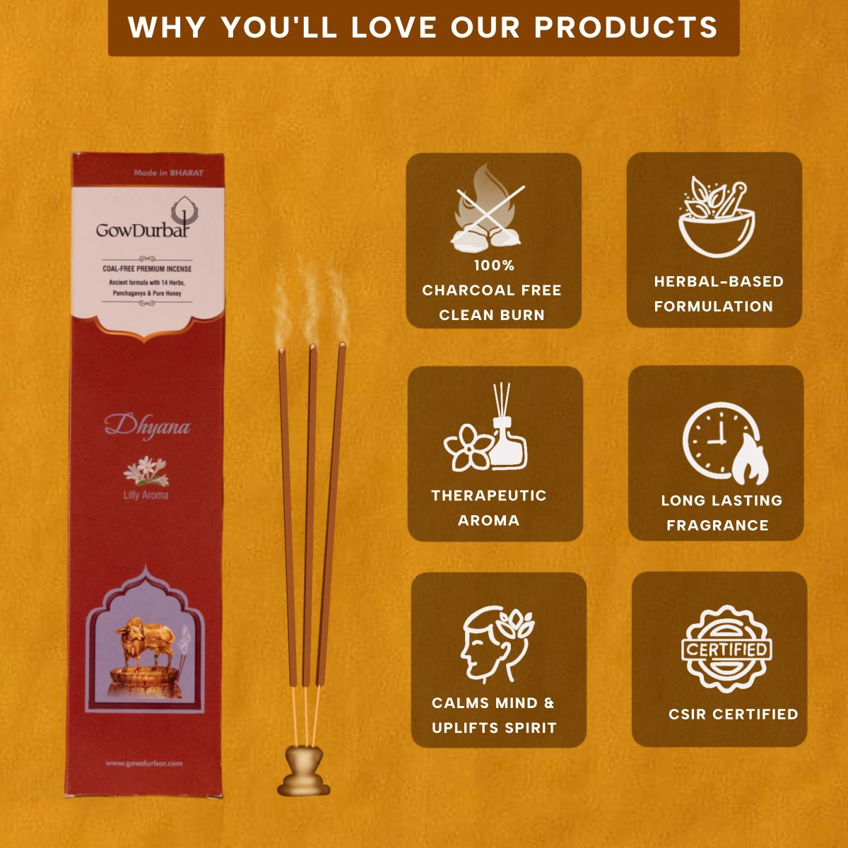 Dhyana - Lilly Aroma Incense - Image 3