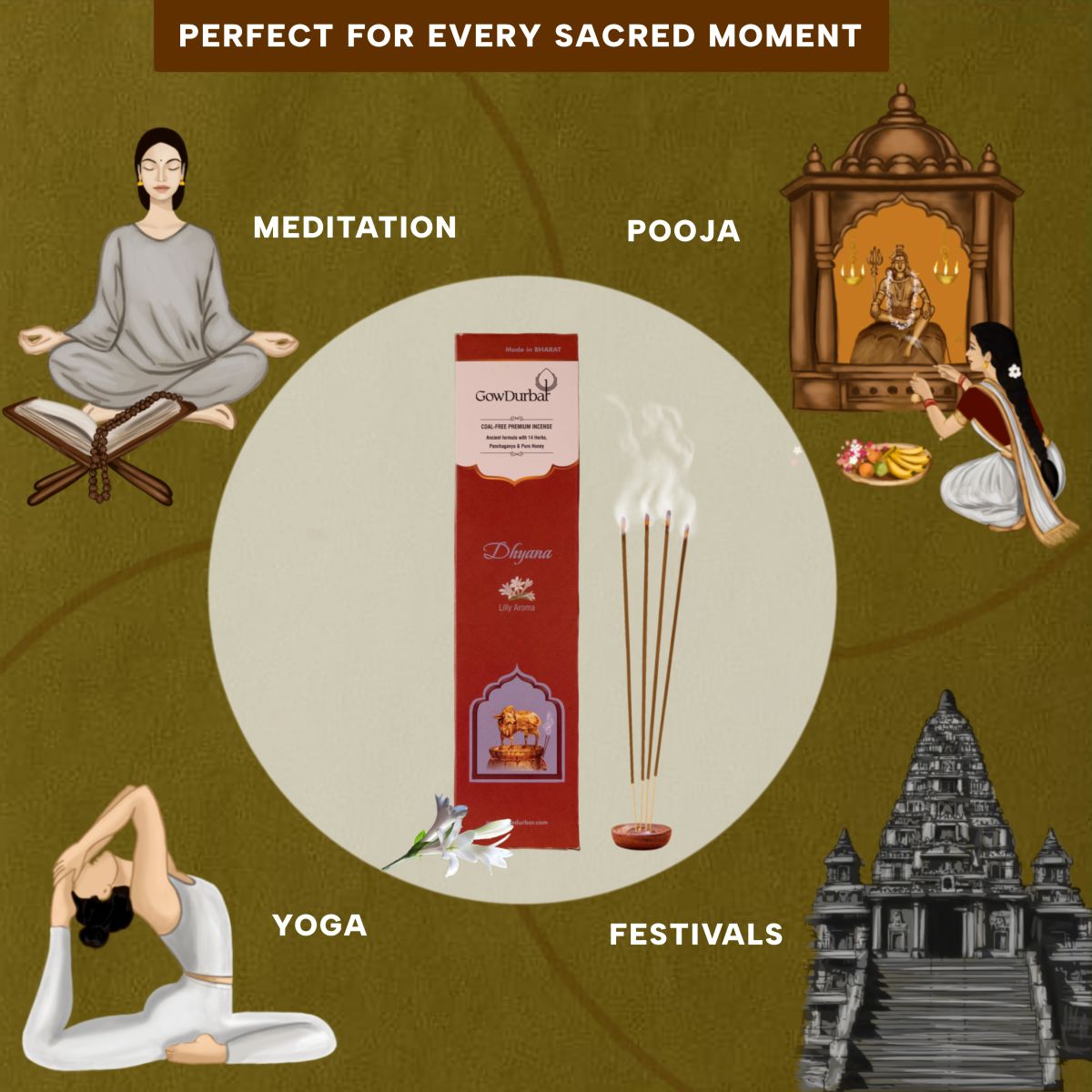 Dhyana - Lilly Aroma Incense - Image 5