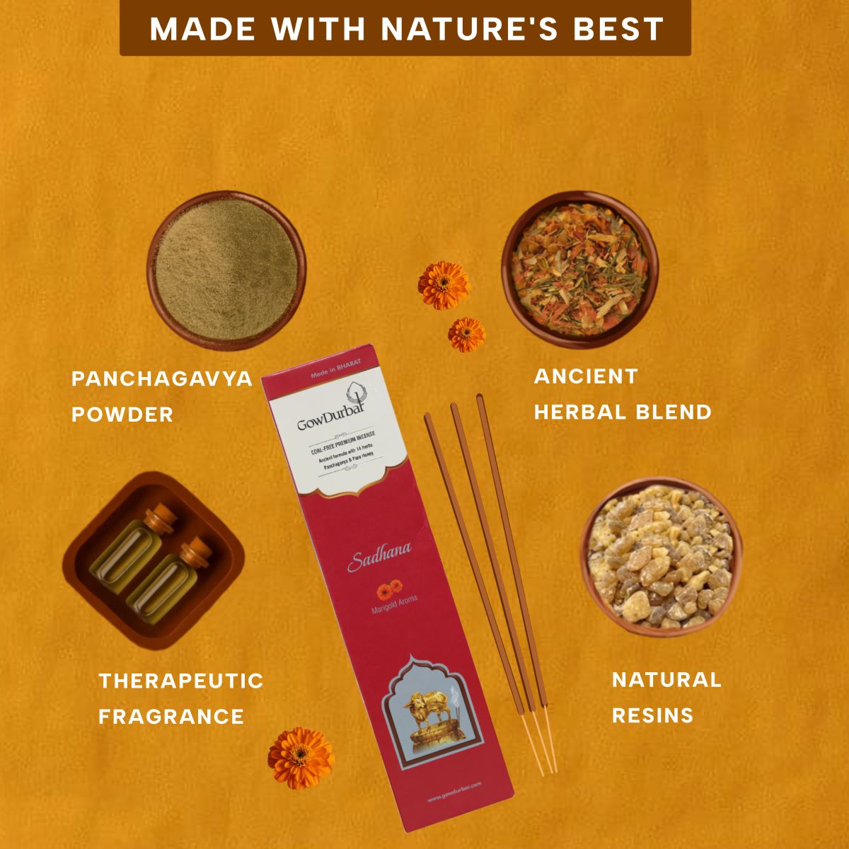 Sadhana - Marigold Aroma Incense - Image 4