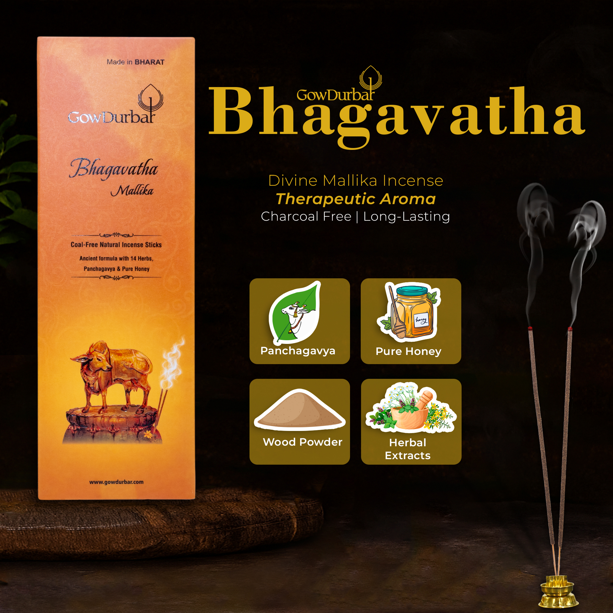 Bhagavatha-Divine Mallika Incense - Image 3