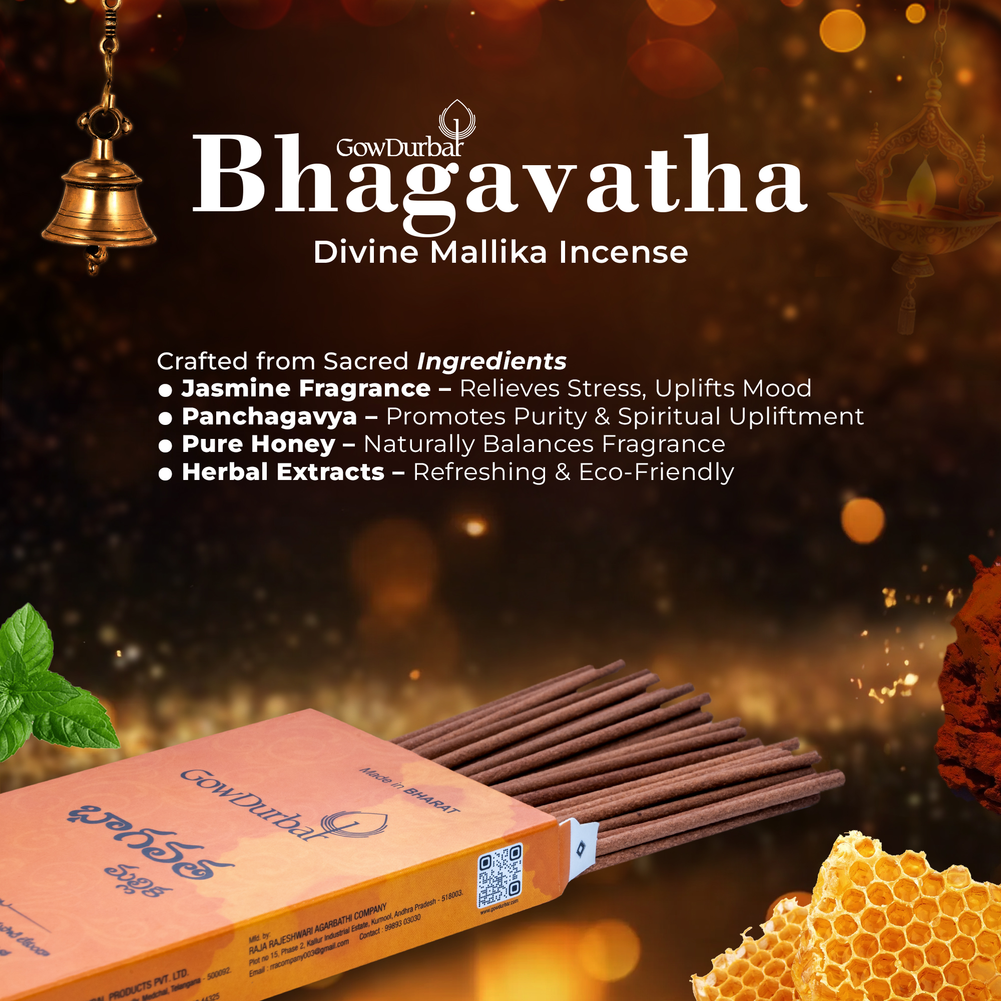 Bhagavatha-Divine Mallika Incense - Image 2