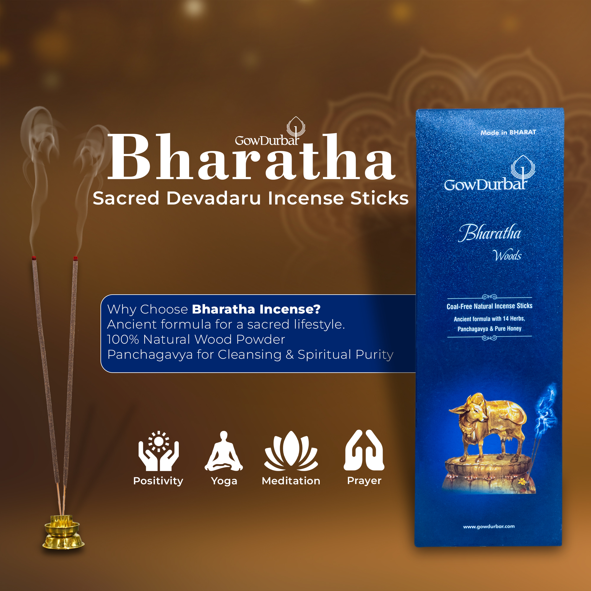 Bharatha-Sacred Devadaru Incense Sticks - Image 5