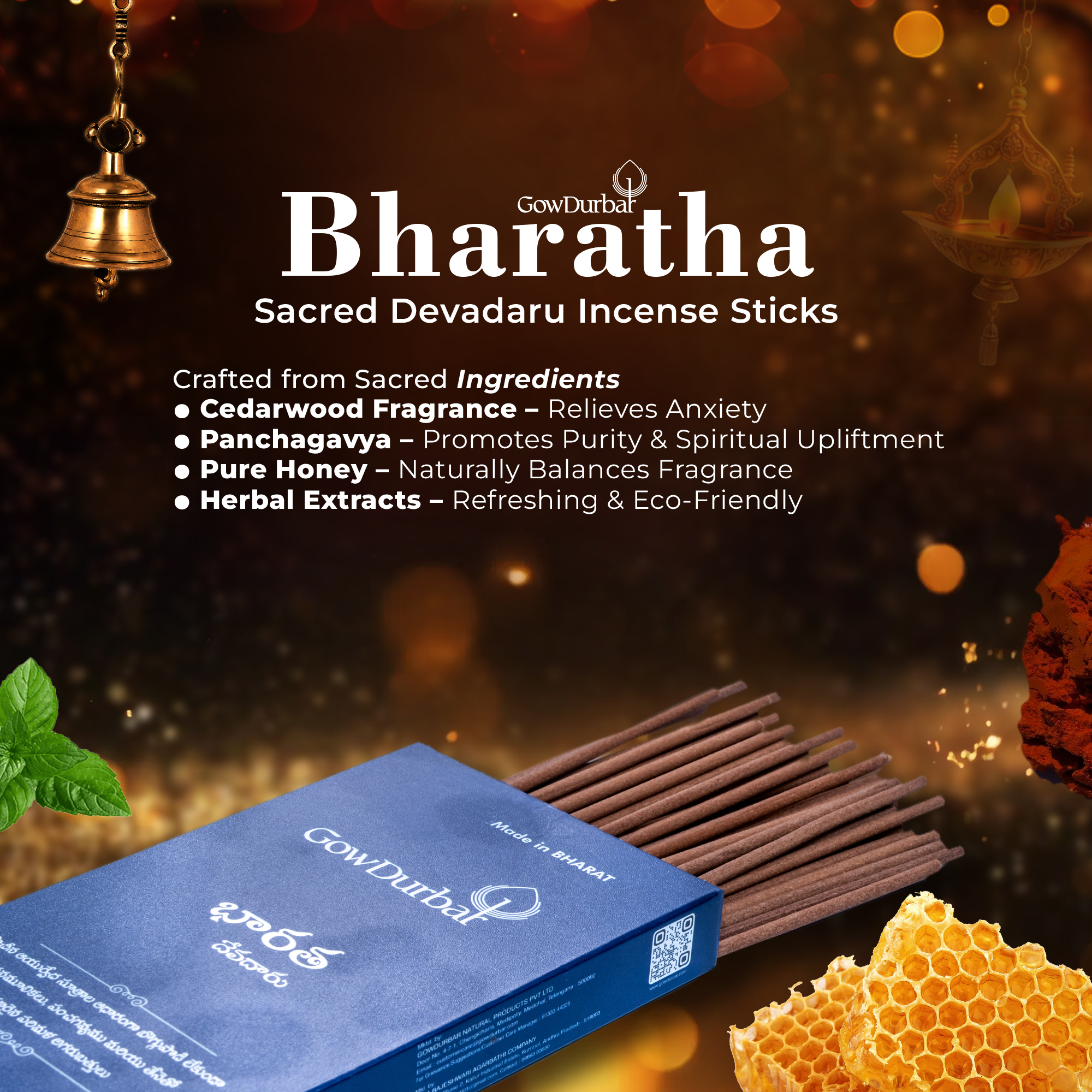 Bharatha-Sacred Devadaru Incense Sticks - Image 2