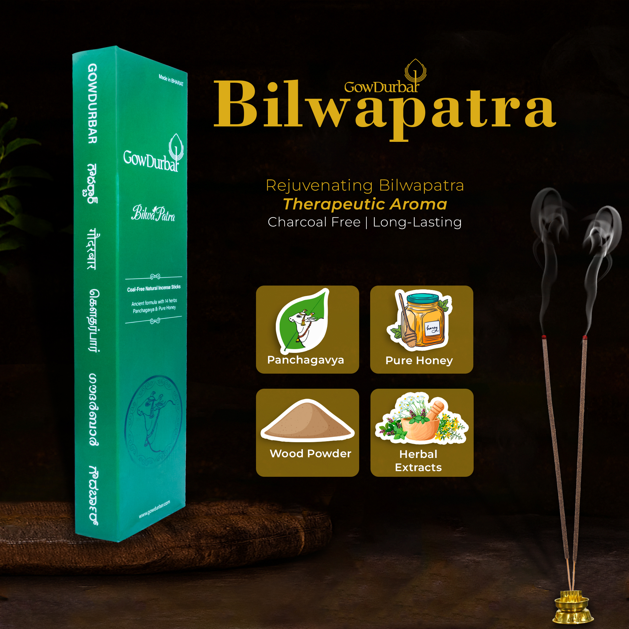 Bilwapatra – Rejuvenating Bilwapatra Incense - Image 3