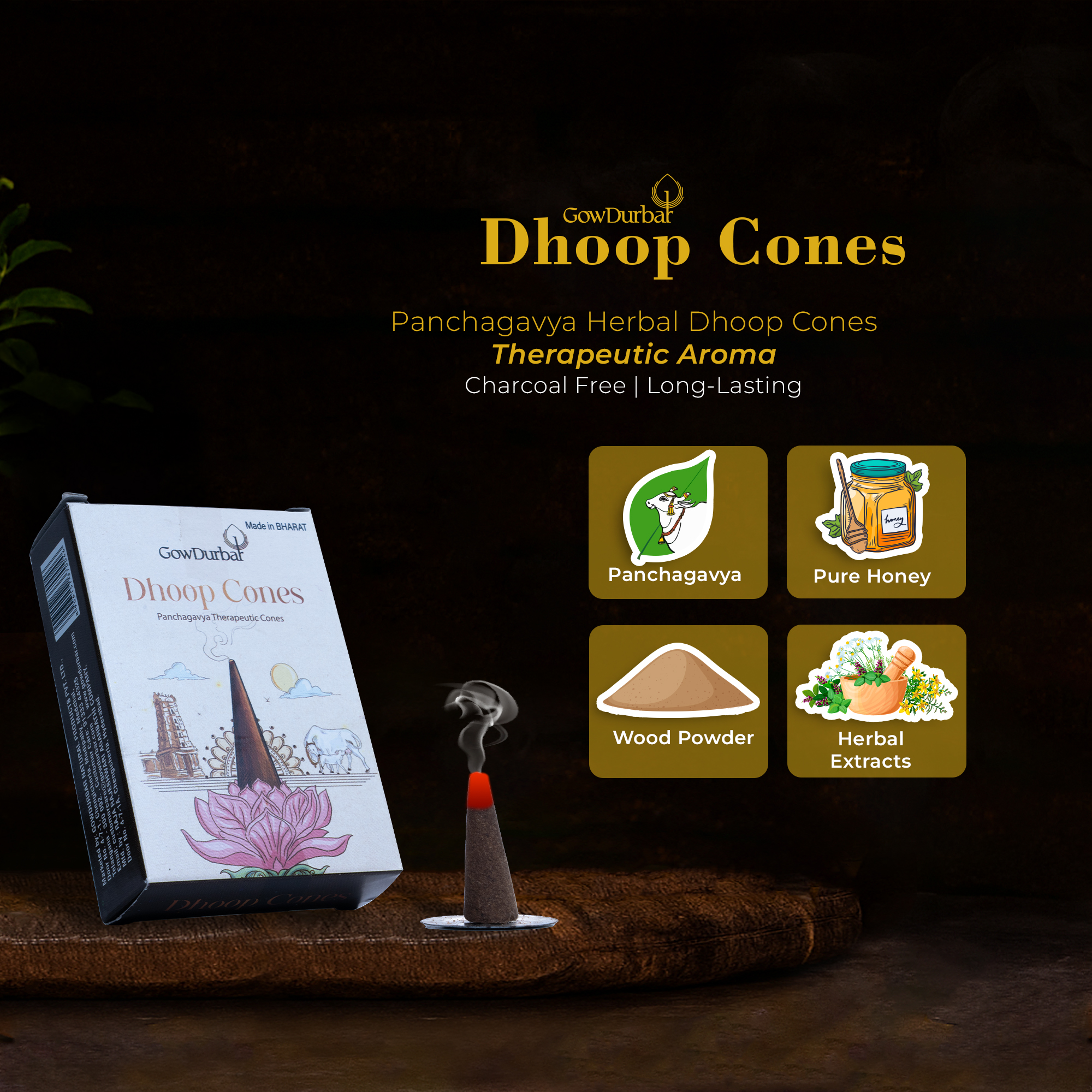 Sambrani Dhoop Cones – Herbal Dhoop Cones - Image 3