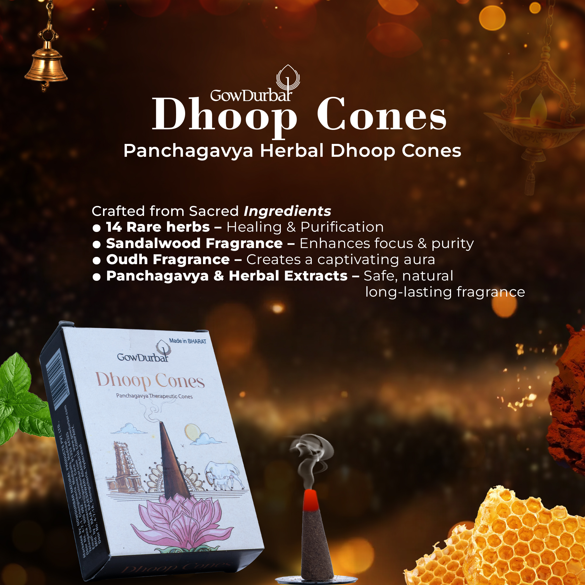 Sambrani Dhoop Cones – Herbal Dhoop Cones - Image 2