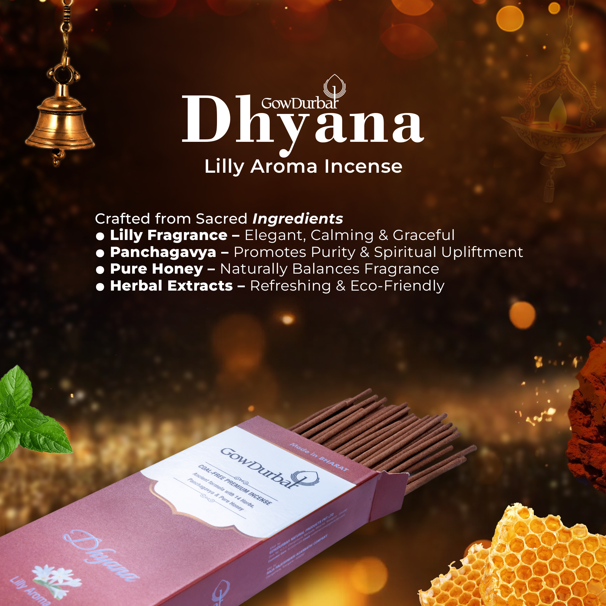 Dhyana - Lilly Aroma Incense - Image 2
