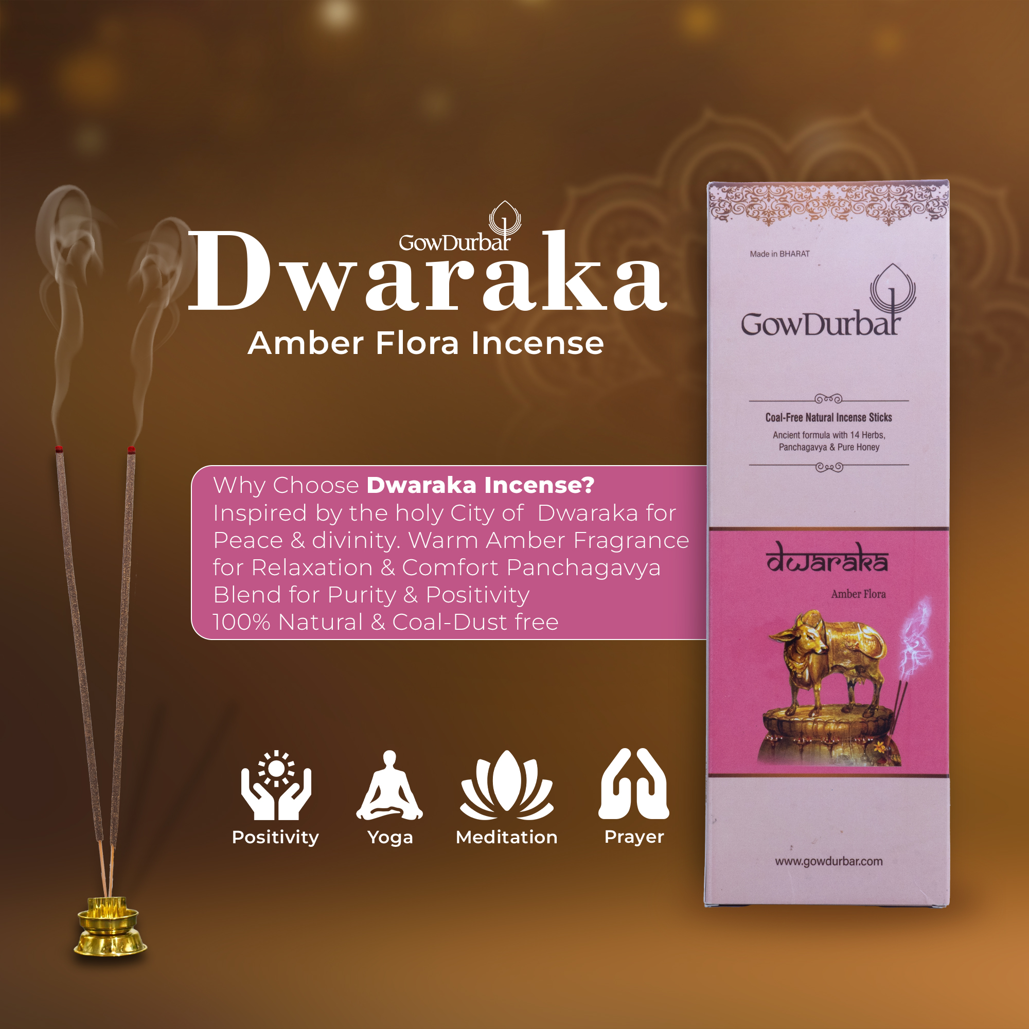 Dwaraka – Amber Flora Incense - Image 5
