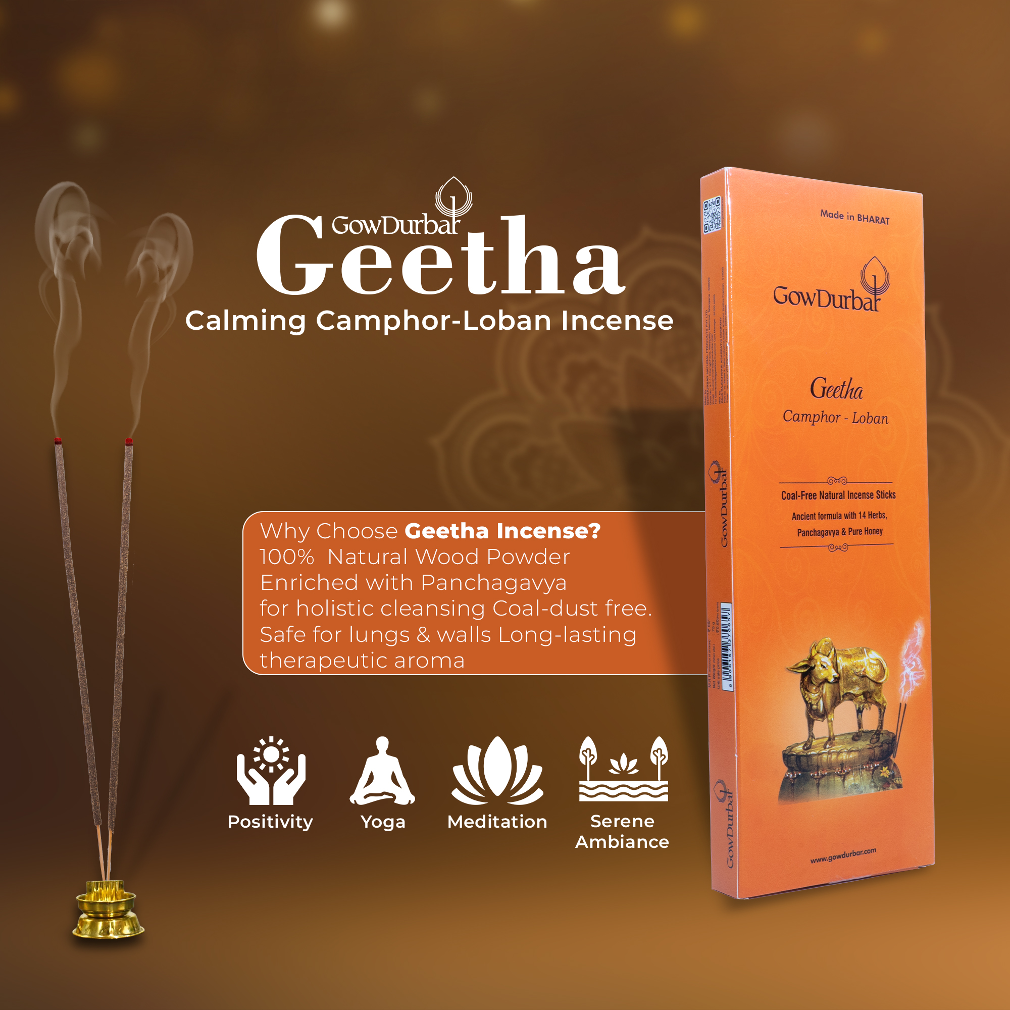 Geetha - Calming Camphor-Loban Incense - Image 5