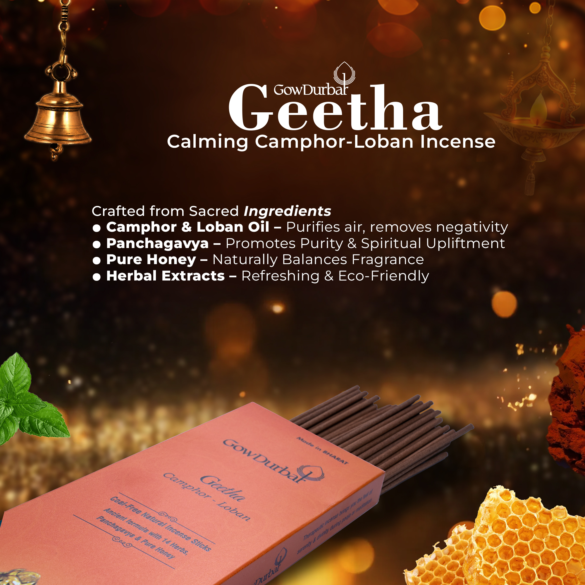 Geetha - Calming Camphor-Loban Incense - Image 2