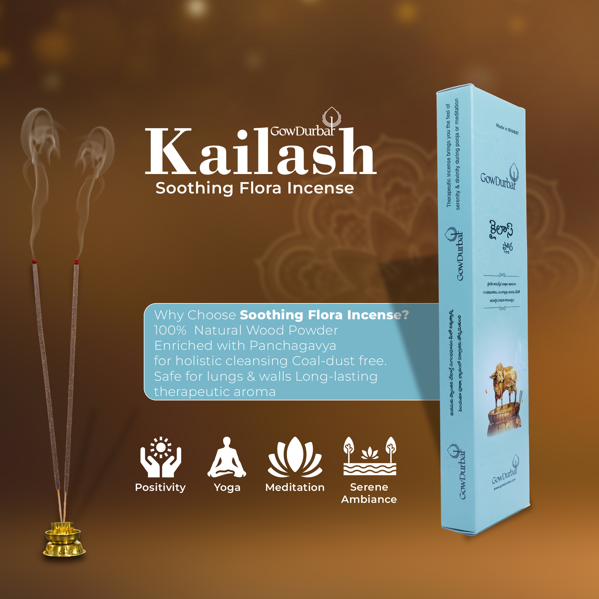 Kailash-Soothing Flora Incense Sticks - Image 5