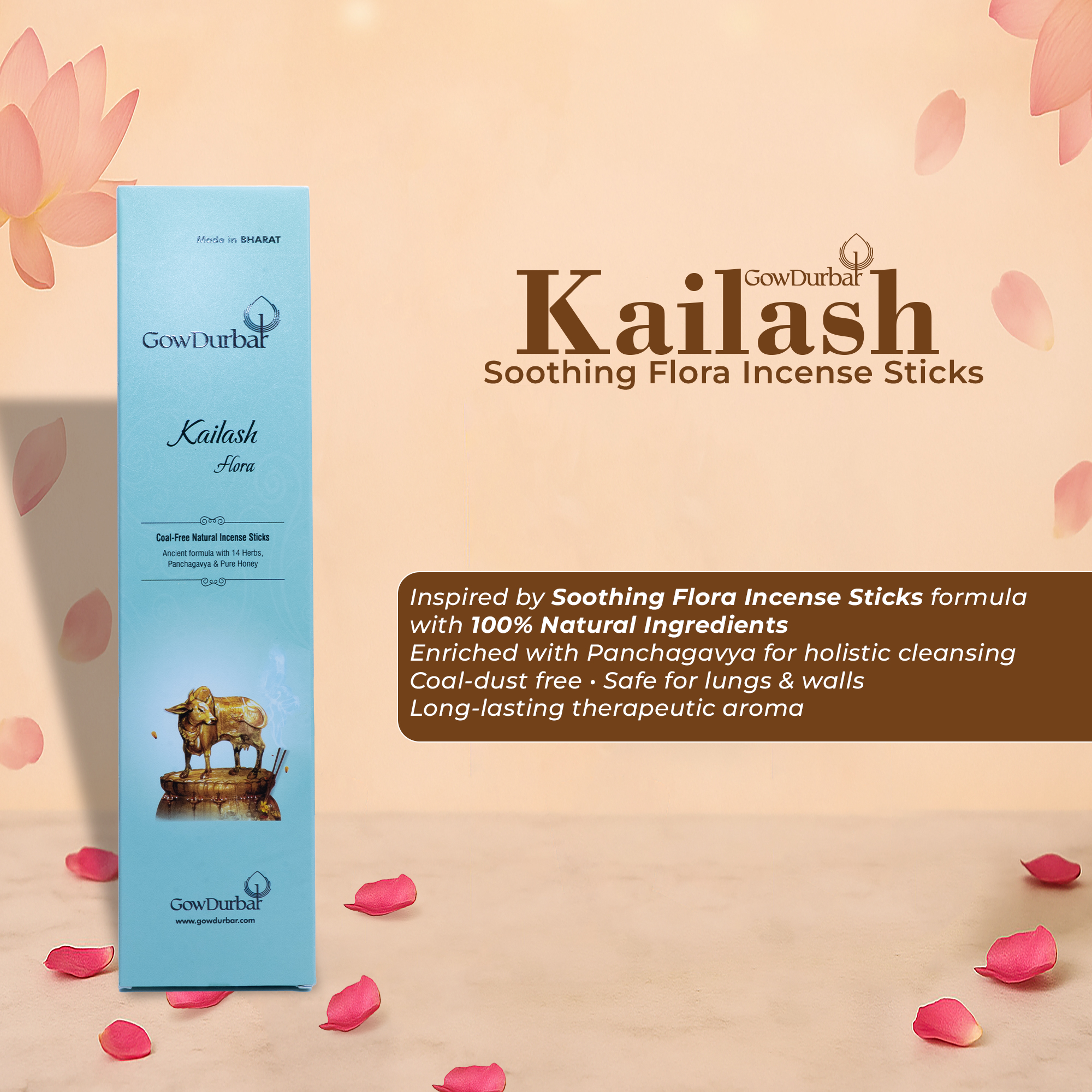 Kailash-Soothing Flora Incense Sticks - Image 4