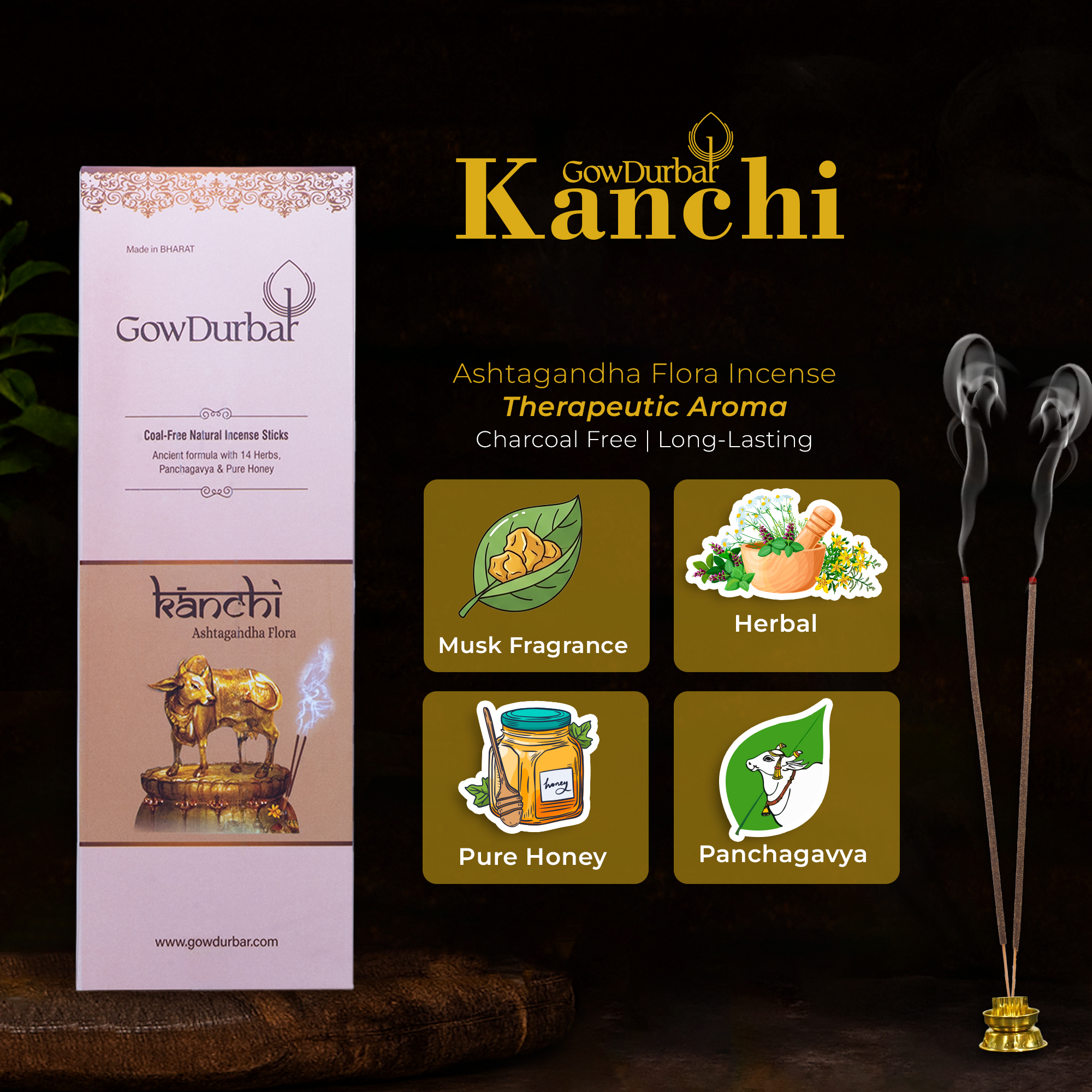 Kanchi – Ashtagandha Flora Incense - Image 3