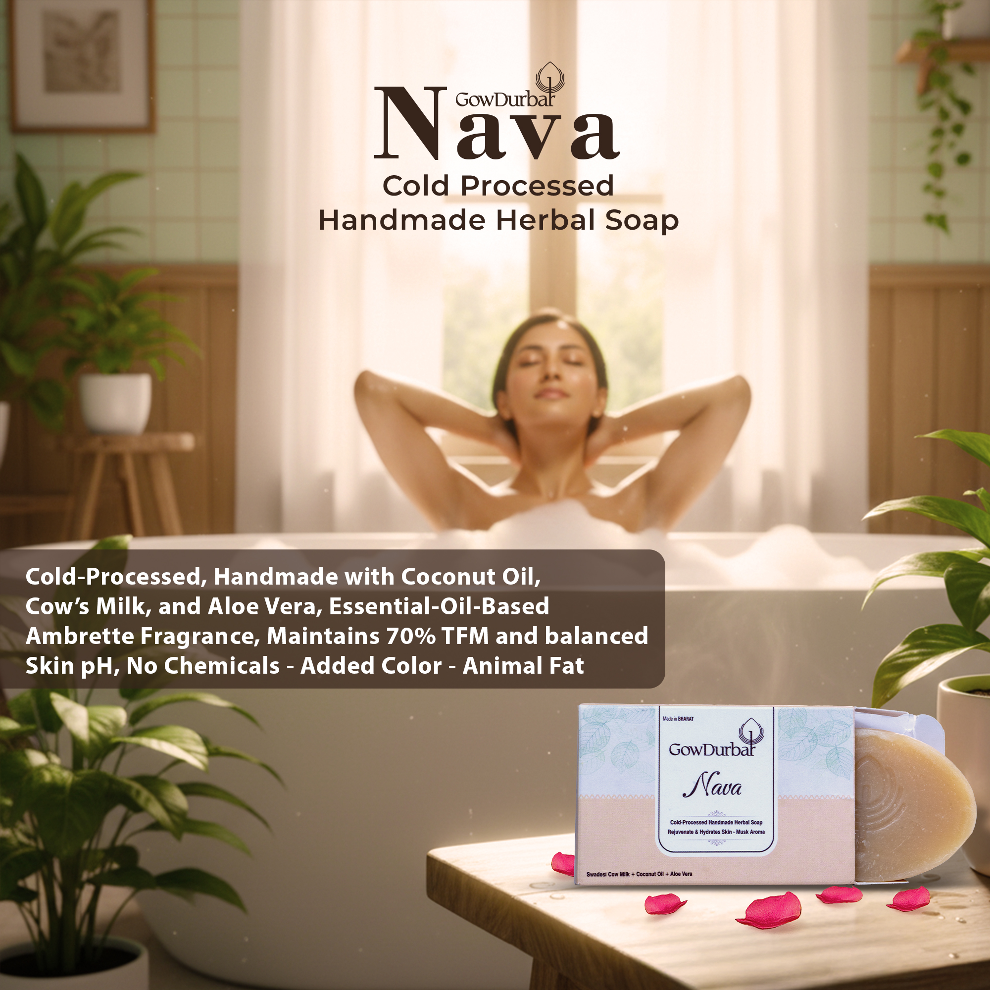 Nava – Cold Processed Handmade Herbal Soap - Image 4