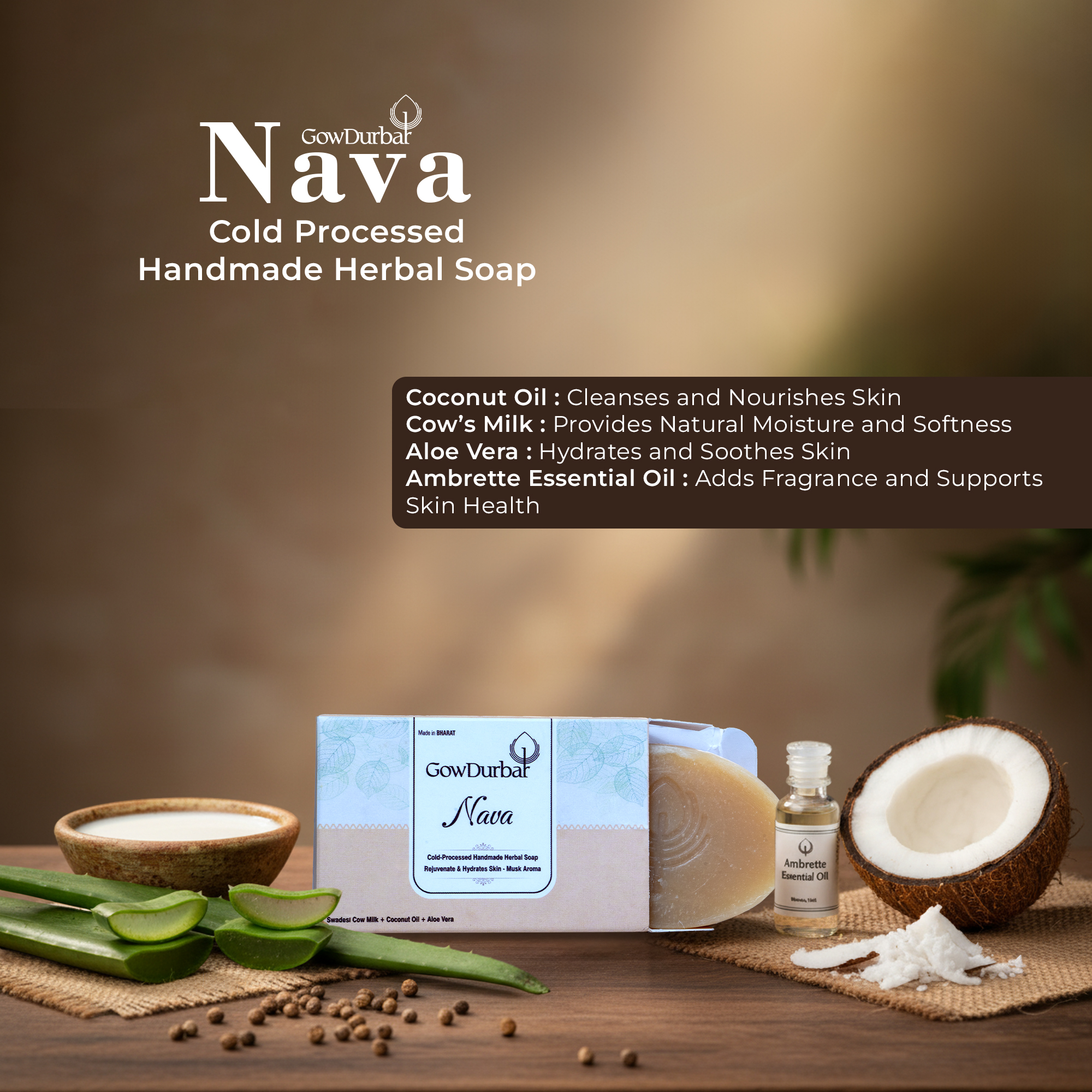 Nava – Cold Processed Handmade Herbal Soap - Image 3