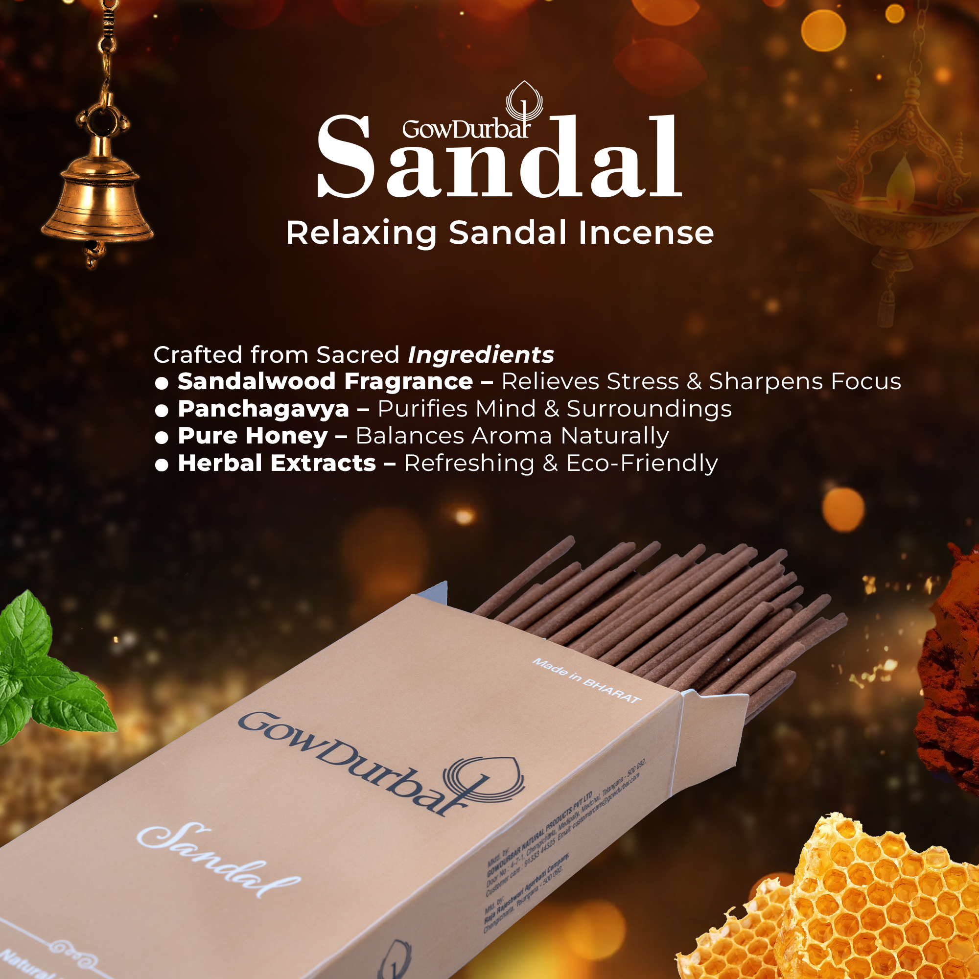 Sandal - Relaxing Sandal Incense - Image 2