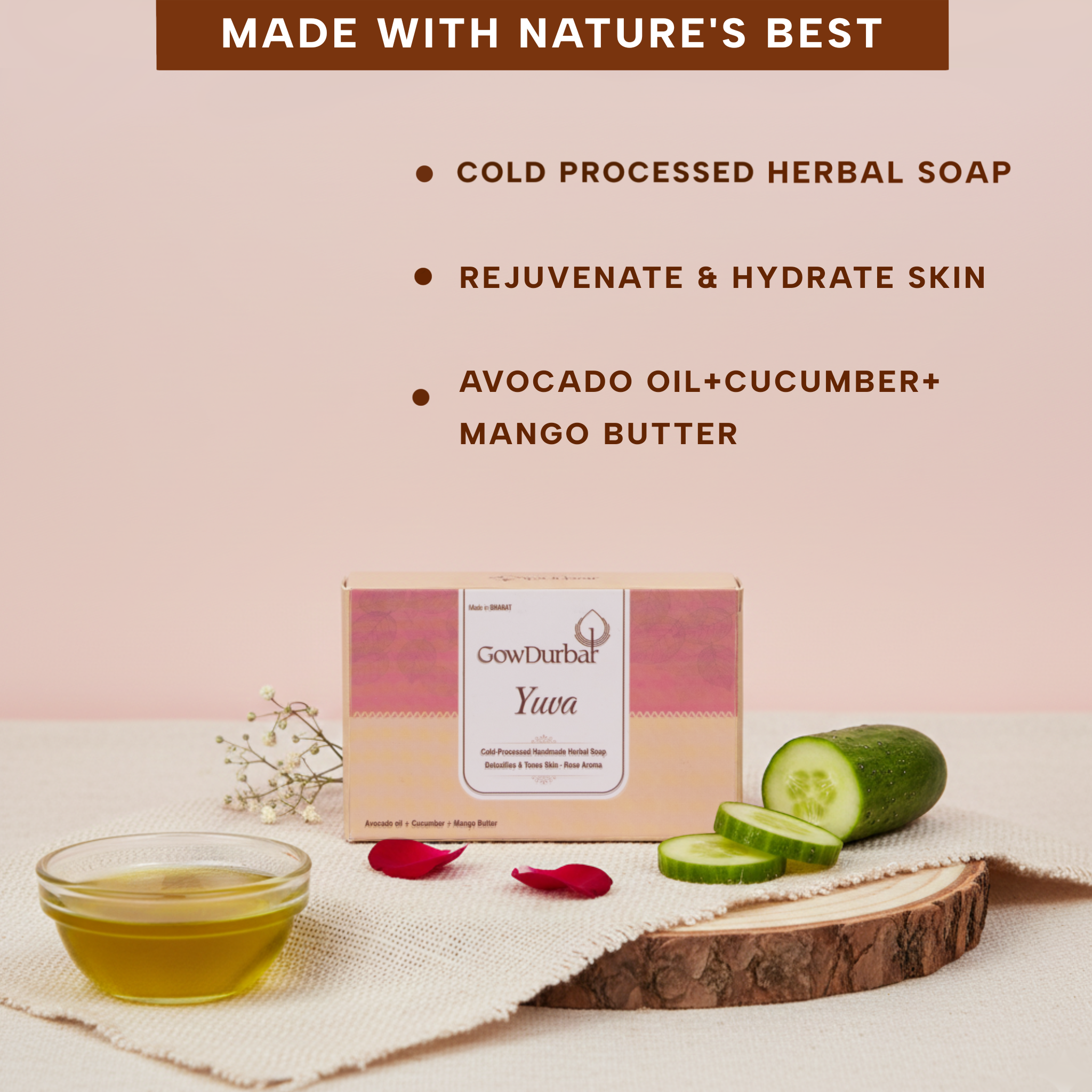 Yuva – Cold Processed Handmade Herbal Soap - Image 3