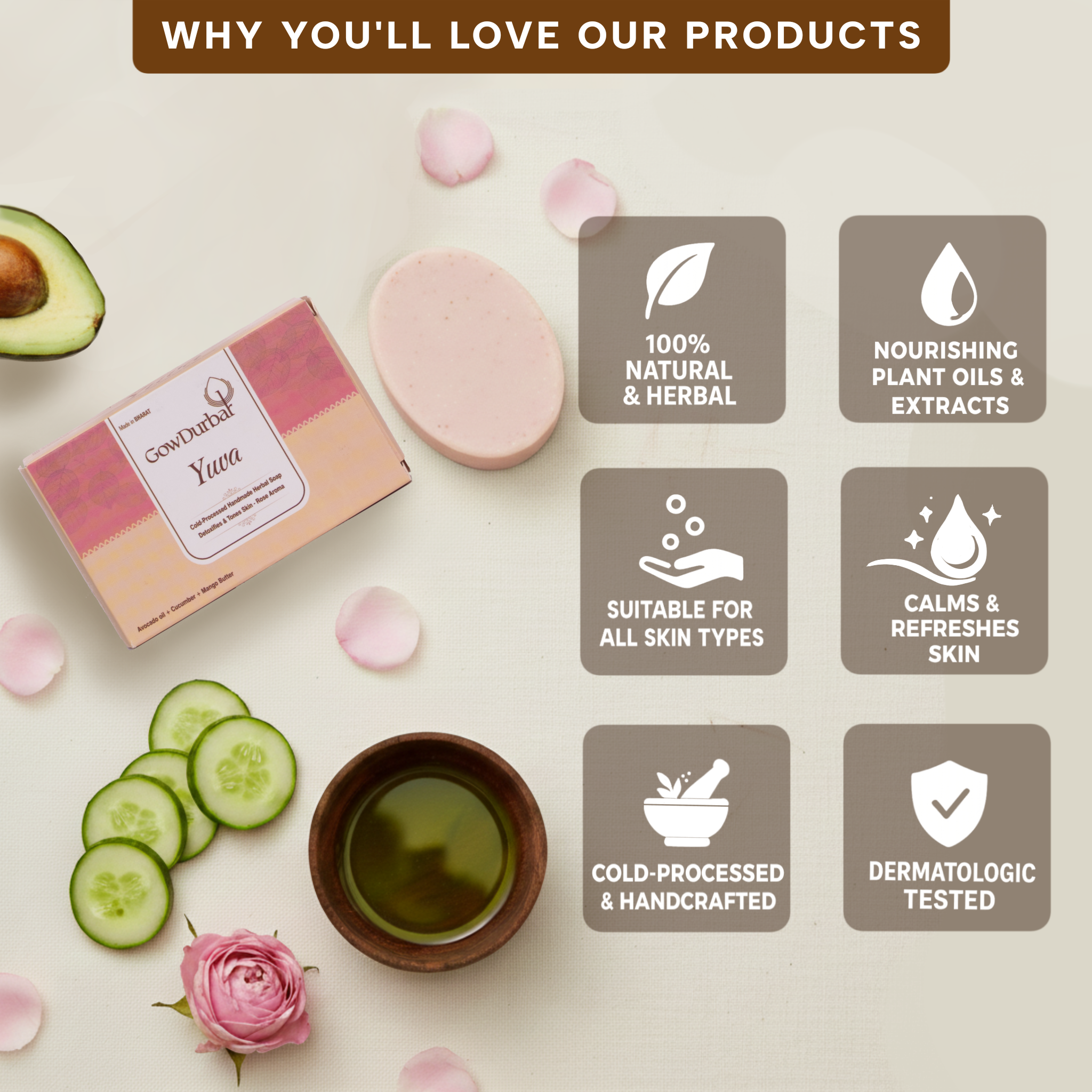 Yuva – Cold Processed Handmade Herbal Soap - Image 2