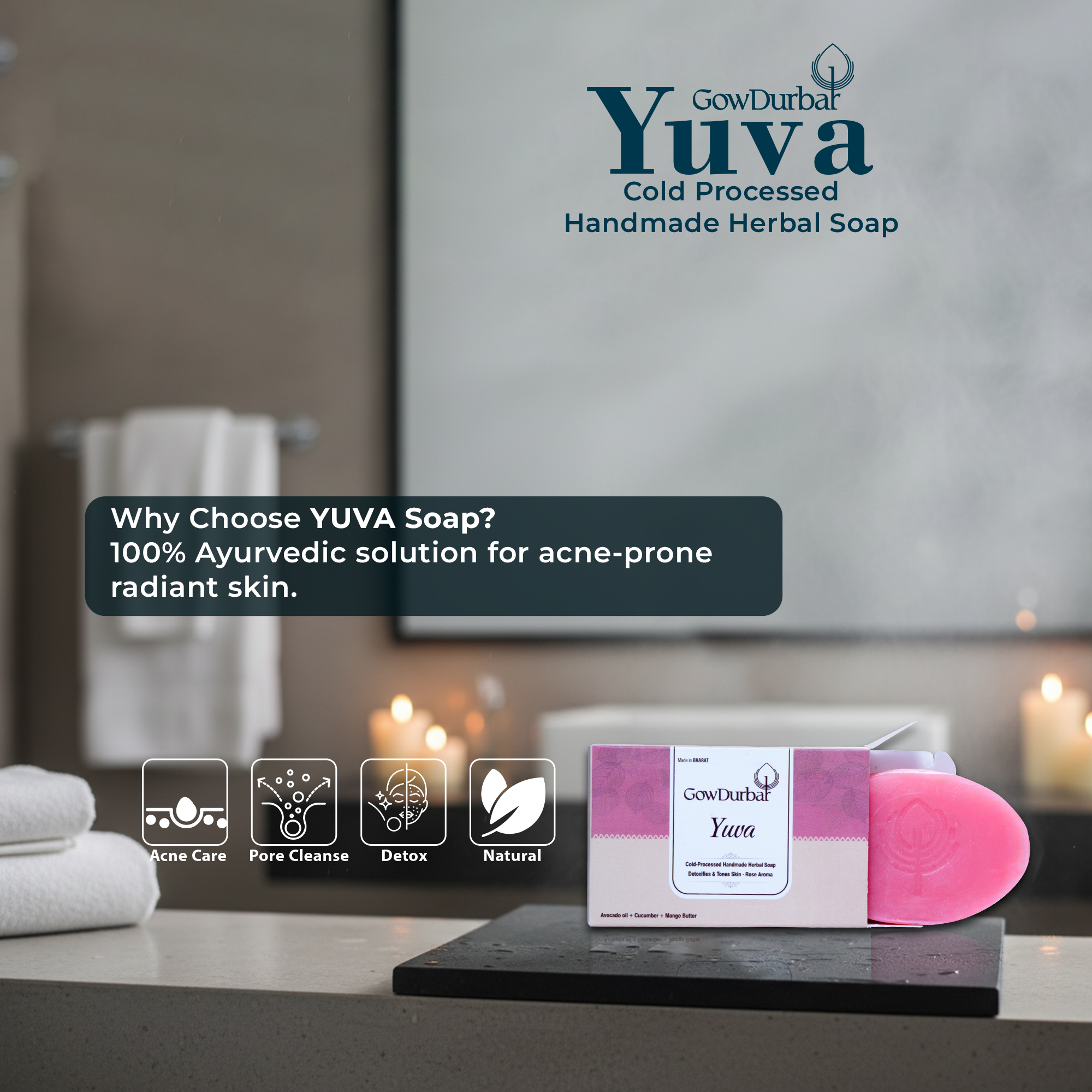 Yuva – Cold Processed Handmade Herbal Soap - Image 3