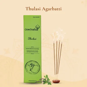 GowDurbar Tulasi Agarbatti Herbal Charcoal-Free Incense Sticks