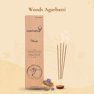 GowDurbar Woods Agarbatti Herbal Charcoal-Free Incense Sticks