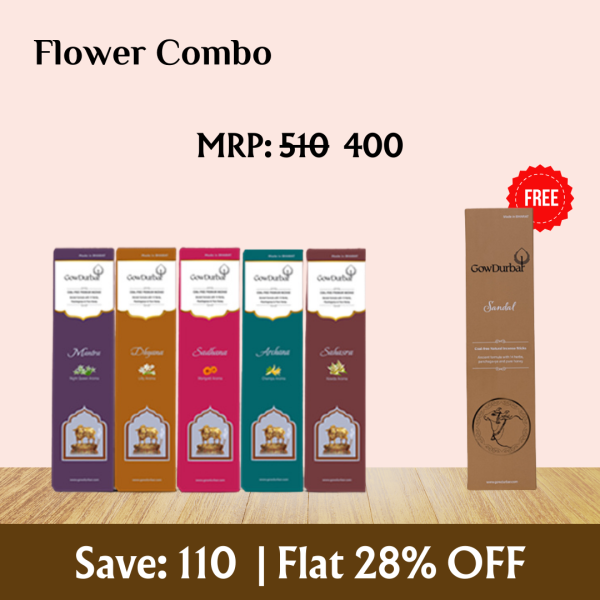 Flower Incense Combo – Sandal Incense Free