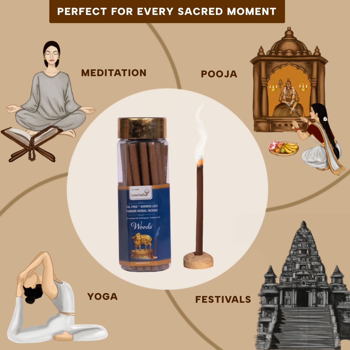 Woods - Rejuvenating Bamboo less incense - Image 5