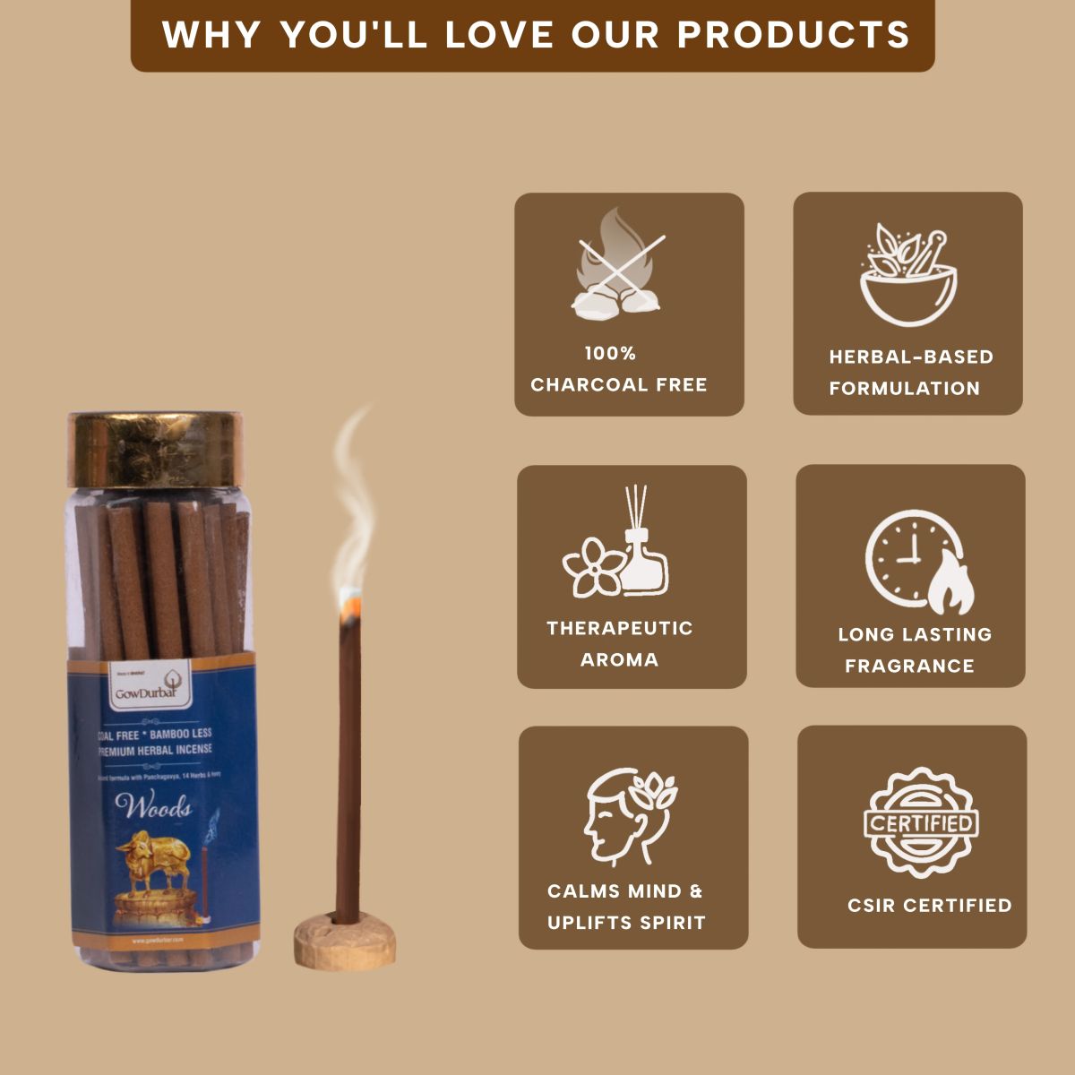 Woods - Rejuvenating Bamboo less incense - Image 3