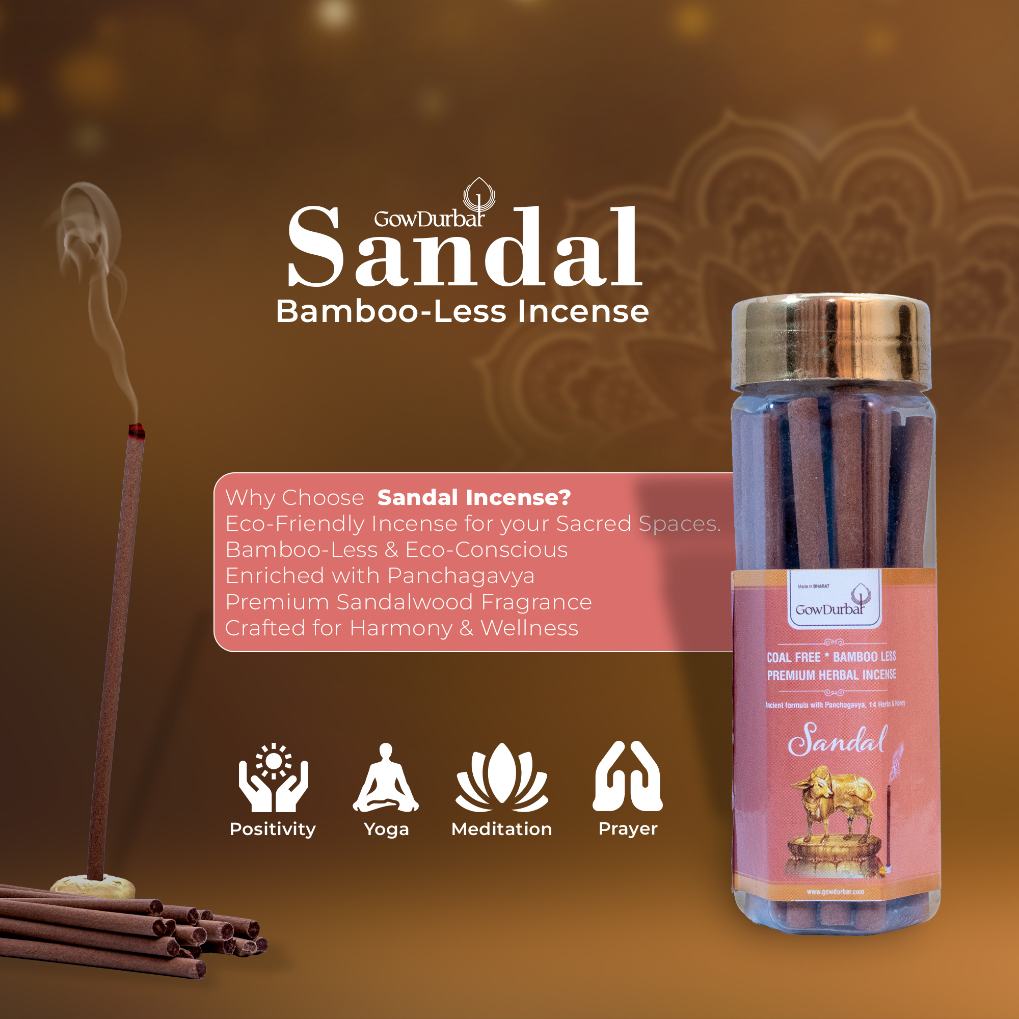 Sandal - Rejuvenating Bamboo Less Incense - Image 5