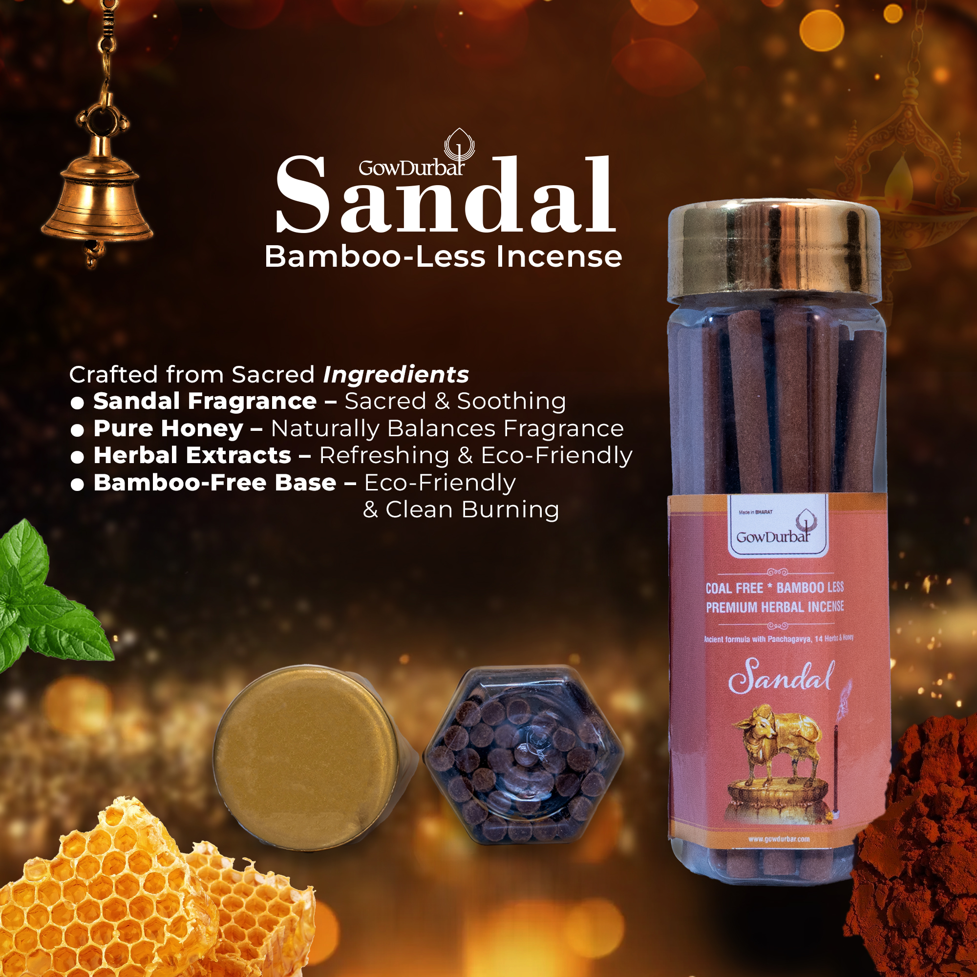 Sandal - Rejuvenating Bamboo Less Incense - Image 2