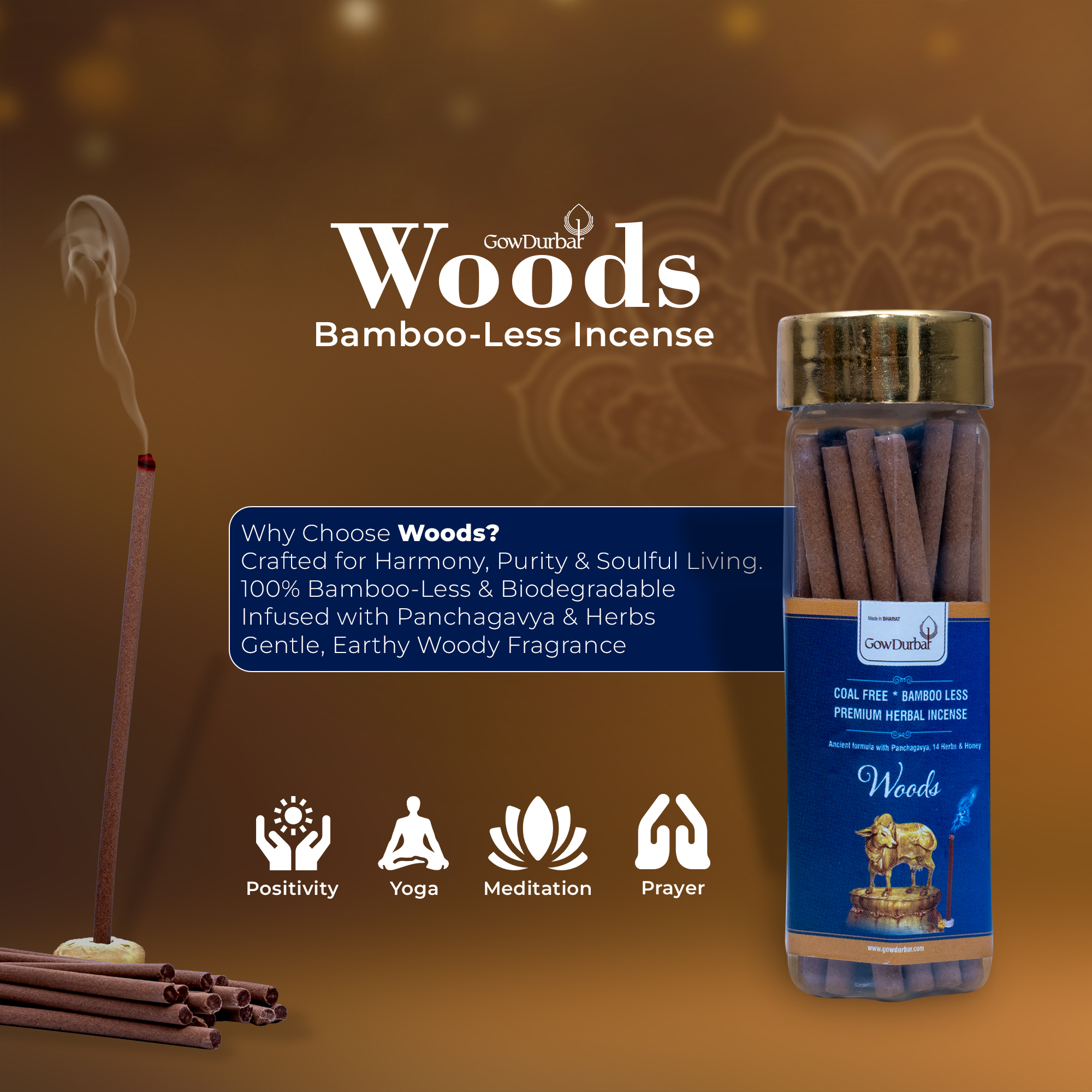 Woods - Rejuvenating Bamboo less incense - Image 5