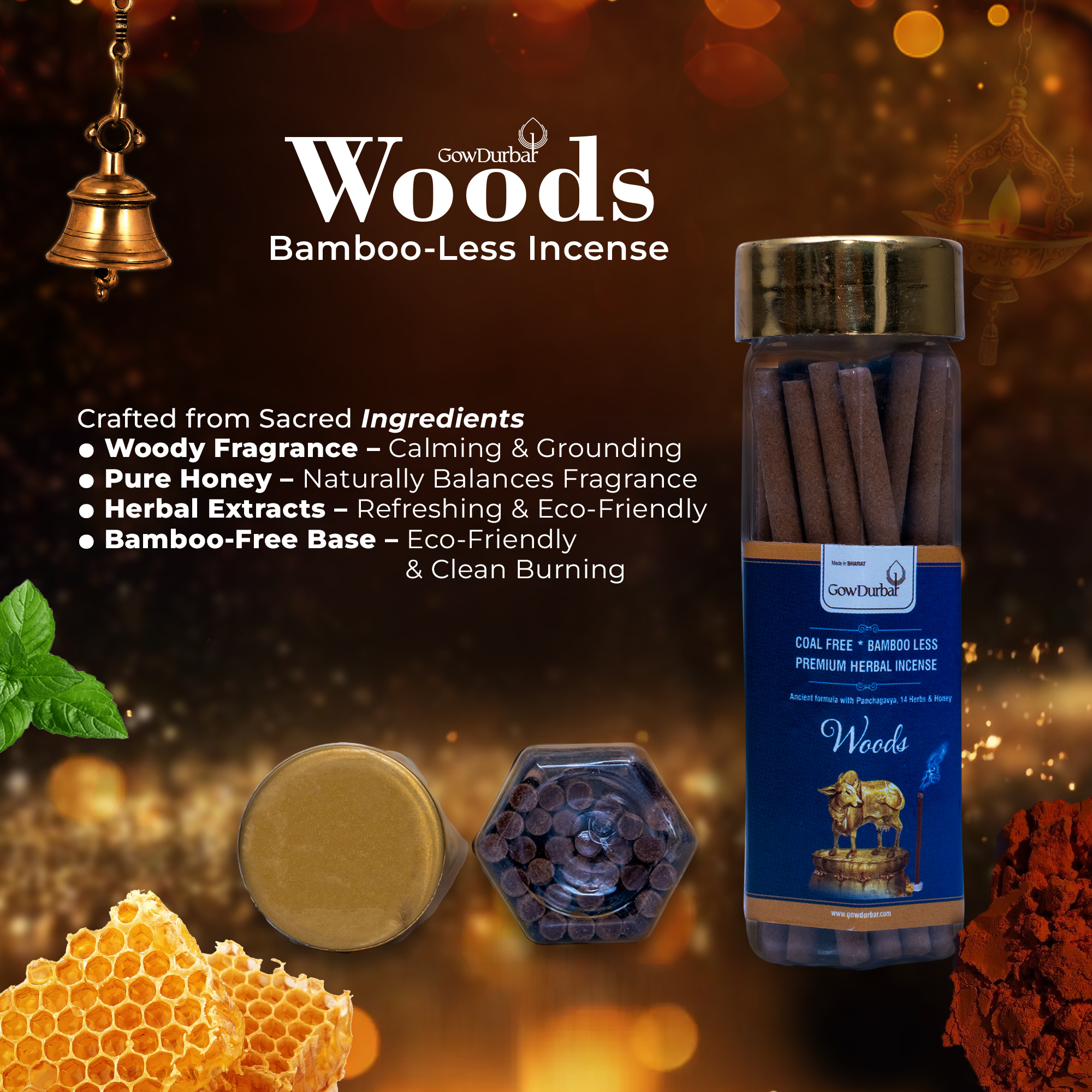 Woods - Rejuvenating Bamboo less incense - Image 2