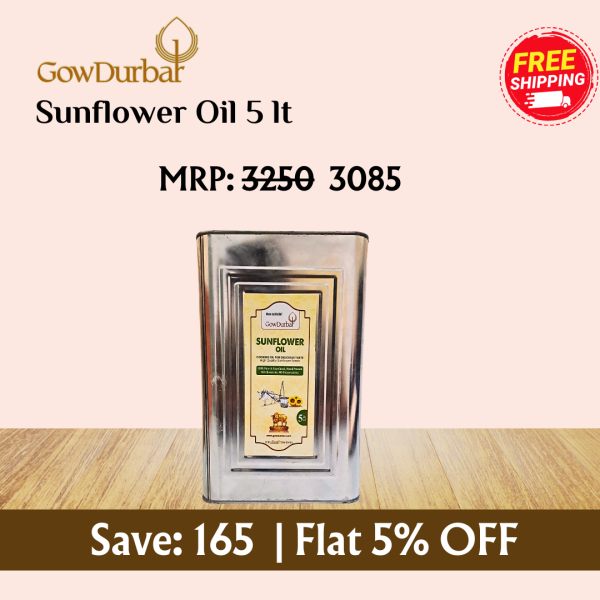 Wood-Pressed Sunflower oil 5 Lt