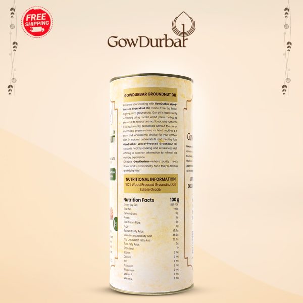 Wood Pressed Groundnut Oil - Image 2