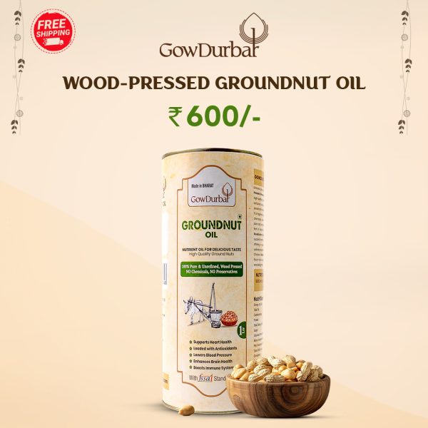Wood Pressed Groundnut Oil
