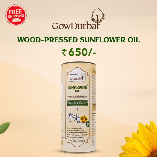 Wood Pressed Sunflower Oil