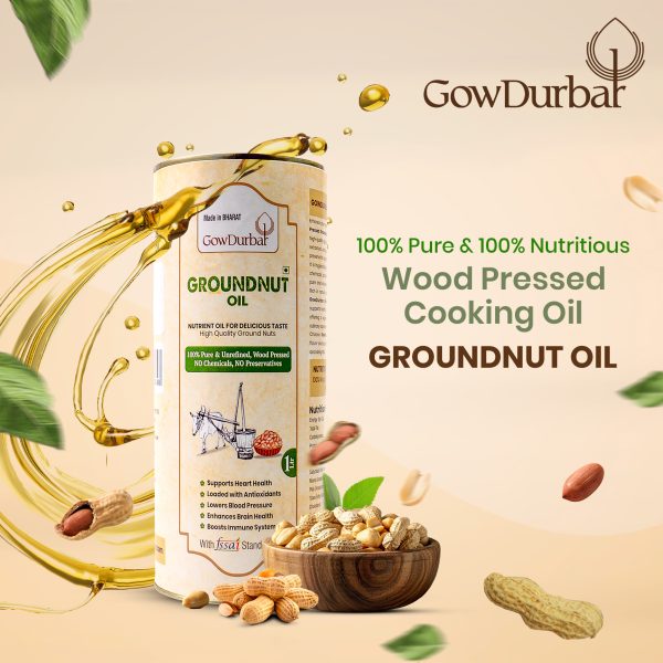 Wood Pressed Groundnut Oil - Image 3