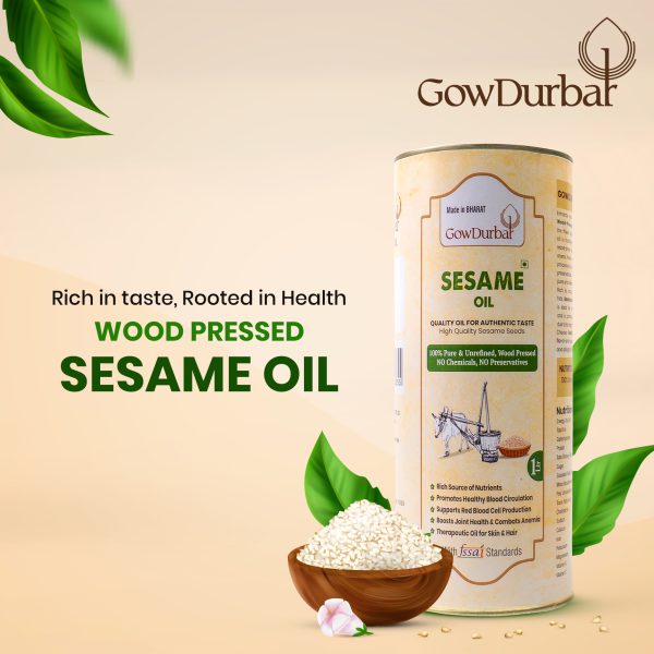 Wood Pressed Sesame oil - Image 3