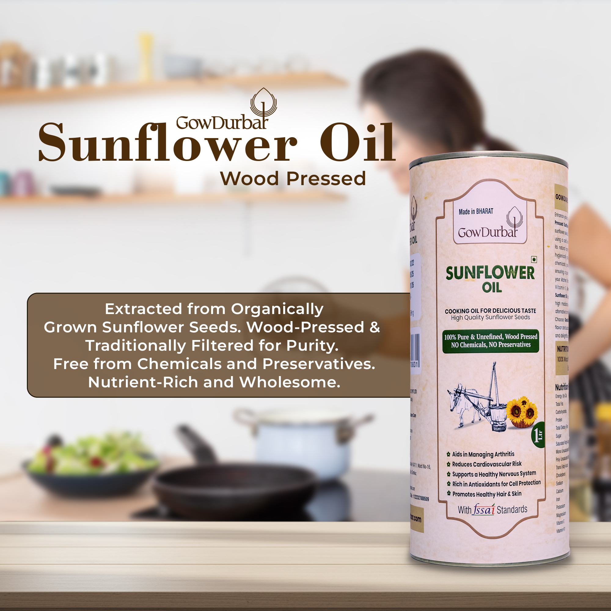 Wood Pressed Sunflower Oil - Image 4