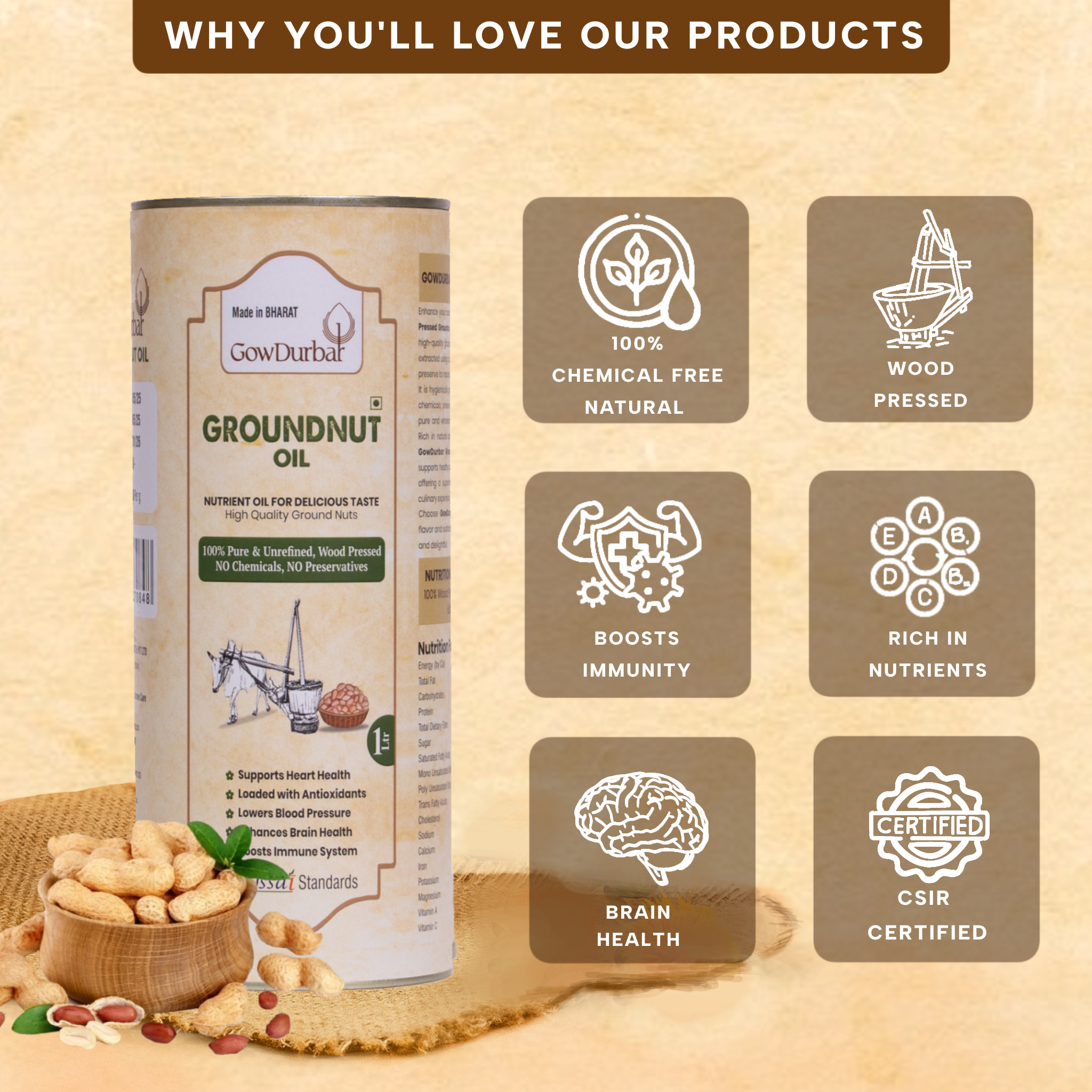 Wood Pressed Groundnut Oil - Image 5