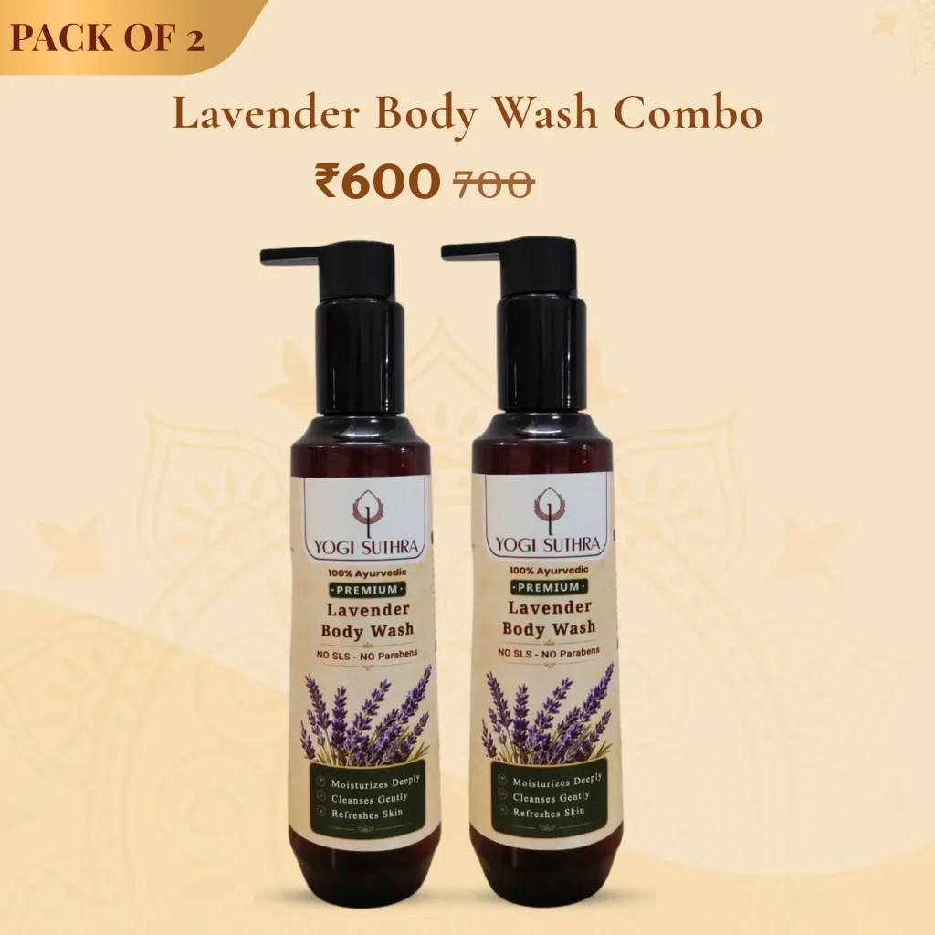 Yogi Suthra Lavender Body Wash Combo Pack of 2 with Ayurvedic Lavender Body Wash